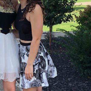 Two piece formal dress